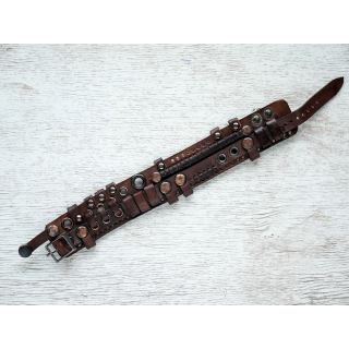 Steampunk (bsp-27) Brown Bracelet