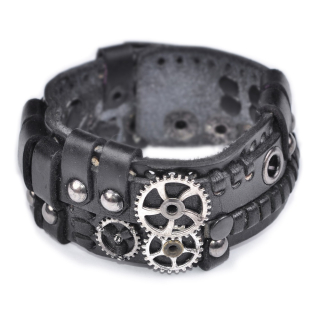 Steampunk (bsp-31) Black Bracelet