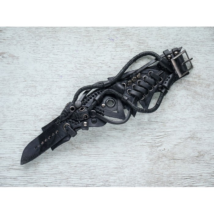 Steampunk (bsp-4) Black Bracelet