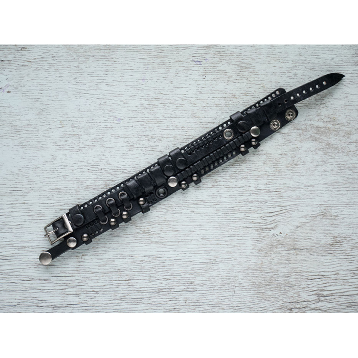 Steampunk (bsp-8) Black Bracelet