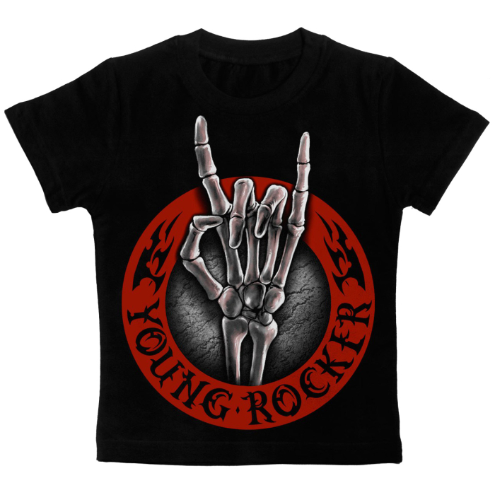 Young Rocker Black Children's T-Shirt 