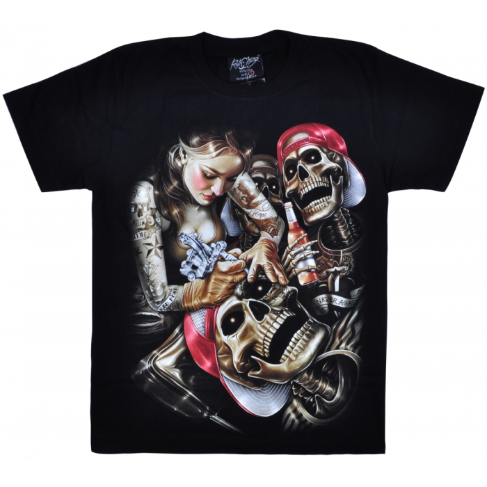 Girl Tattoo Artist (Glowing in the Dark) T-Shirt