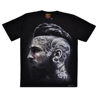 Man with Tattoos on Face (Glows in the Dark) T-Shirt