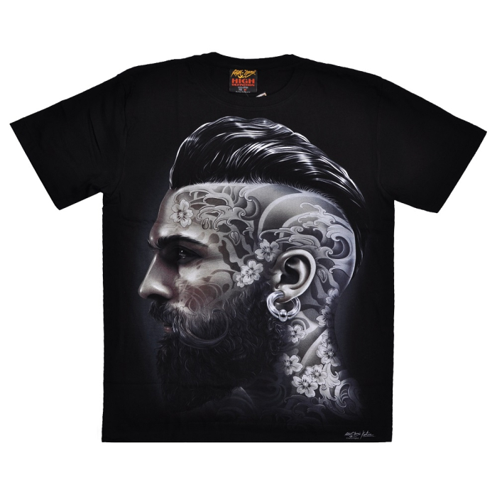Man with Tattoos on Face (Glows in the Dark) T-Shirt
