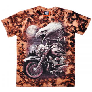 Eagle with a Motorcycle (Glows in the Dark) T-Shirt