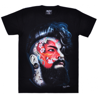 Guy with Tattoos on his Face (Glows in the Dark) T-Shirt
