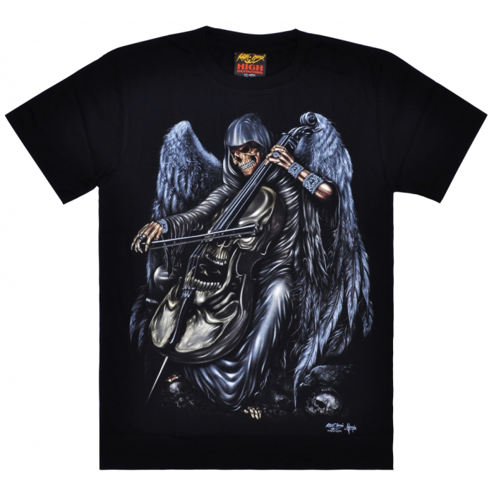 Death Plays the Cello (Glows in the Dark) T-Shirt