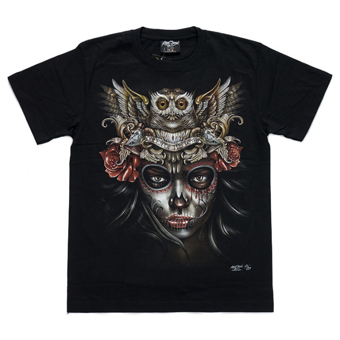 Queen of the Dead (Muerte, Owl) (Glows in the Dark) T-Shirt
