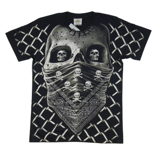 Skull with a Bandana on the Face T-Shirt