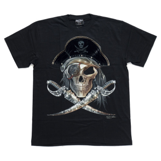 Pirate Skull (3D, Glowing in the Dark) T-Shirt