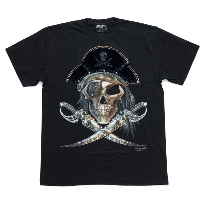 Pirate Skull (3D, Glowing in the Dark) T-Shirt