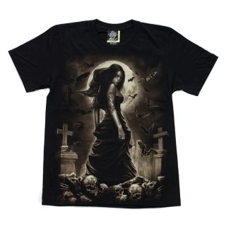 Girl at the Cemetery (Glows in the Dark) T-Shirt