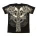 Celtic Cross (2 Skulls) T-Shirt
