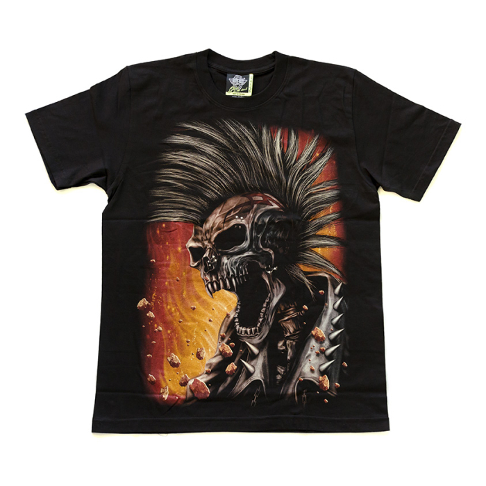 Skeleton with Mohawk (Glows in the Dark) T-Shirt