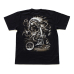 Indian Shaman Skull with a Motorcycle (Glows in the dark) T-Shirt