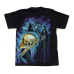 Death on the Background of the Celtic Cemetery (Glows in the Dark) T-Shirt