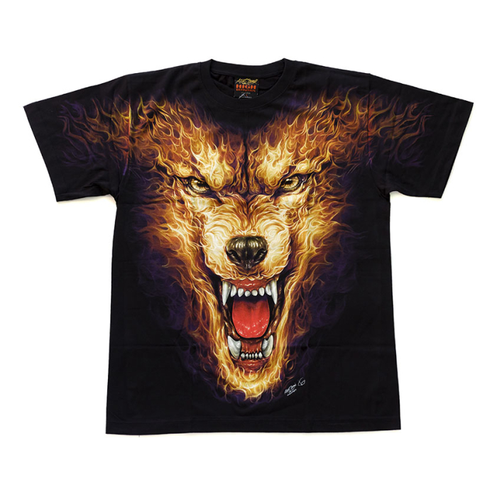 Fire Wolf (Glows in the Dark) T-Shirt