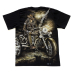 Skeleton on a Motorcycle with a Gun (Glows in the Dark) T-Shirt