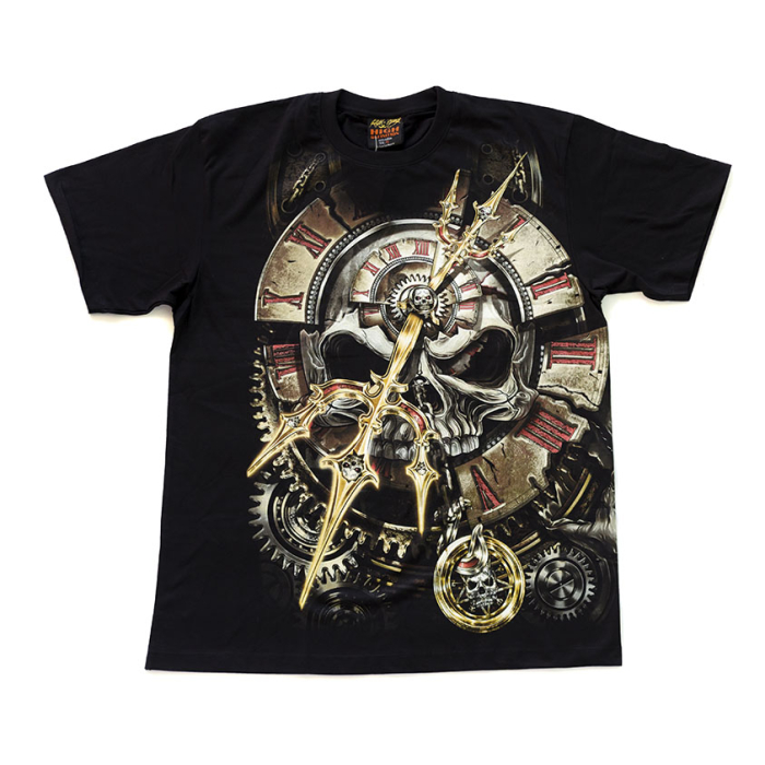 Skull (Clock) Glows in the Dark T-Shirt