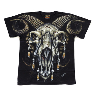 Ram's Skull (Pentagram) Glows in the Dark T-Shirt