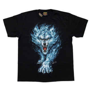 Blue Wolf (Glows in the Dark) T-Shirt