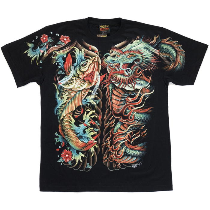 Chinese Dragon and Fish (Glowing in the Dark) T-Shirt
