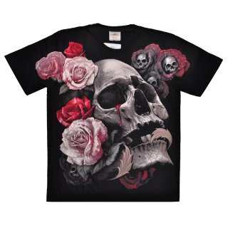 Skull Among Roses T-Shirt
