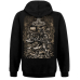 Viking (Half Face, Half Skull) Kangaroo Pocket Hoodie without a Zipper