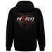 Anarchy Kangaroo Pocket Hoodie with a Zipper