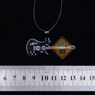 Guitar (Black Color, Small) Pendant