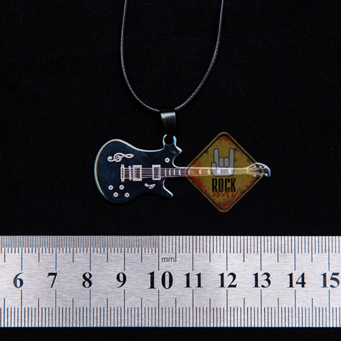 Guitar (Black Color, Small) Pendant