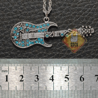 Guitar (Light Blue) Pendant