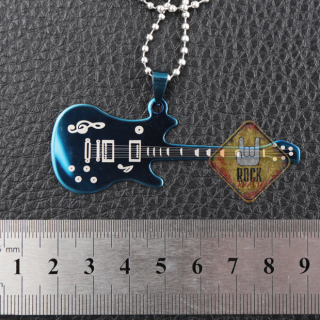 Guitar (Blue) Pendant