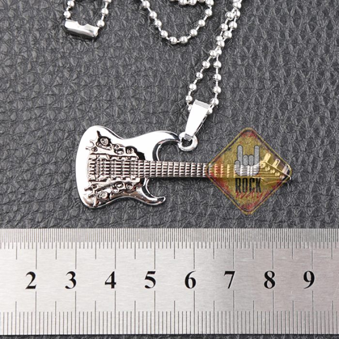 Guitar (Steel Color) Pendant