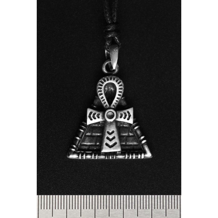 Ankh on the Background of the Pyramid (blpth-010) Pendant