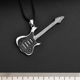 Guitar with a Black Overlay (RW-016) Pendant