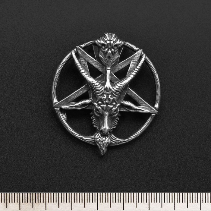 Pentagram with a Goat (SS-009) Pendant