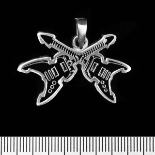 Crossed Guitars (pth-020) Pendant