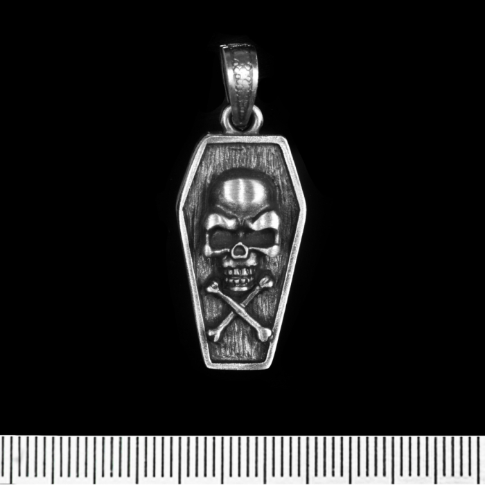 Coffin with a Skull (pth-021) Pendant