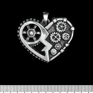 Steampunk Heart (pth-026) Pendant