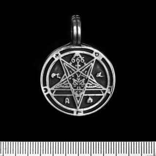 Pentagram with a Goat (pth-043) Pendant