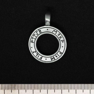Disk with Runes (pth-061) Pendant