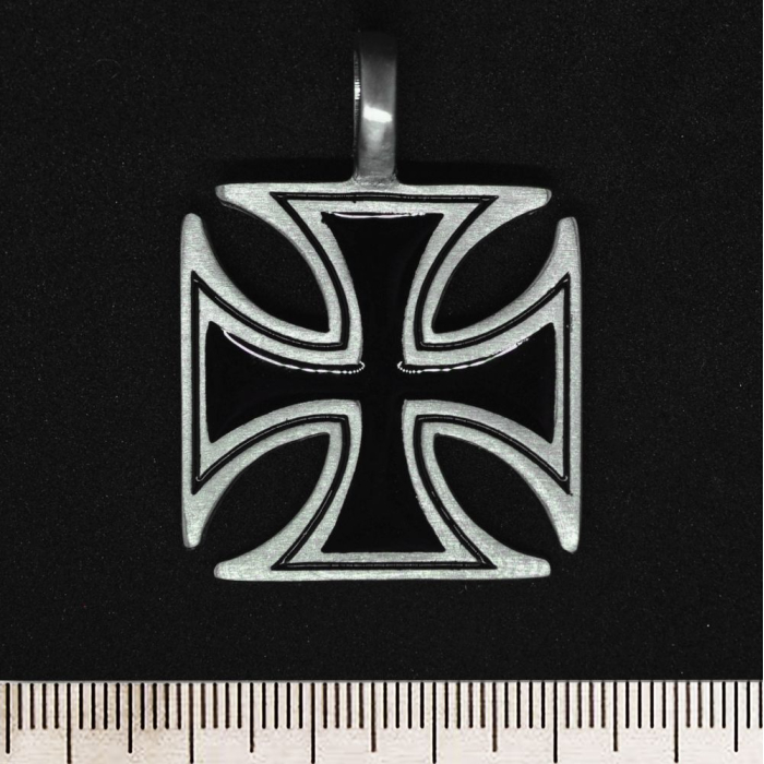 Black Templar Cross (pth-086) Pendant