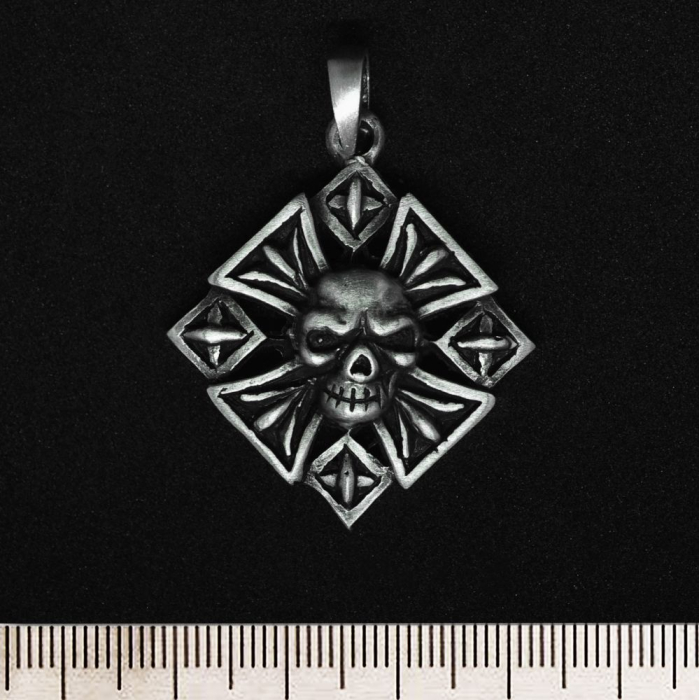 Cross with a Skull (pth-089) Pendant