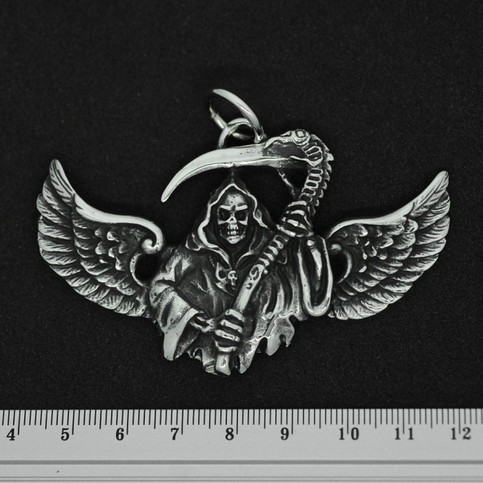 Death with Wings and Scythe (SS-016) Pendant