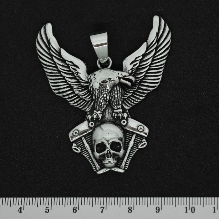 Eagle (Motor with a Skull) (SS-034) Pendant