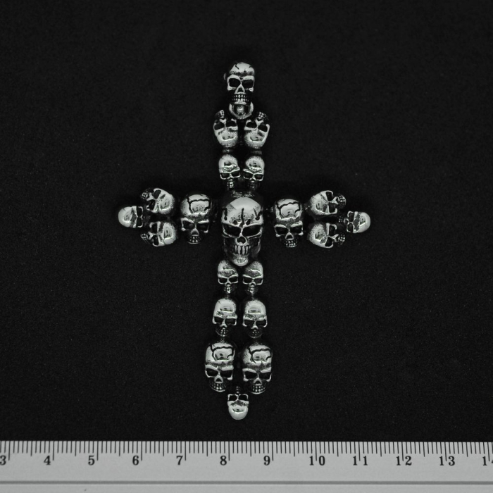 Cross Made Of Skulls (SS-046) Pendant