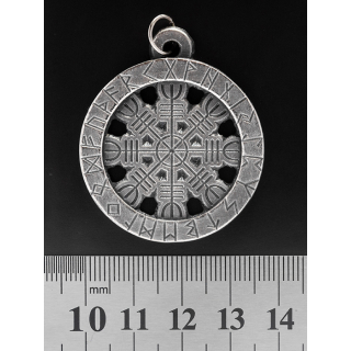 Aegishjalmur (Helm of Awe) Pagan Pendant