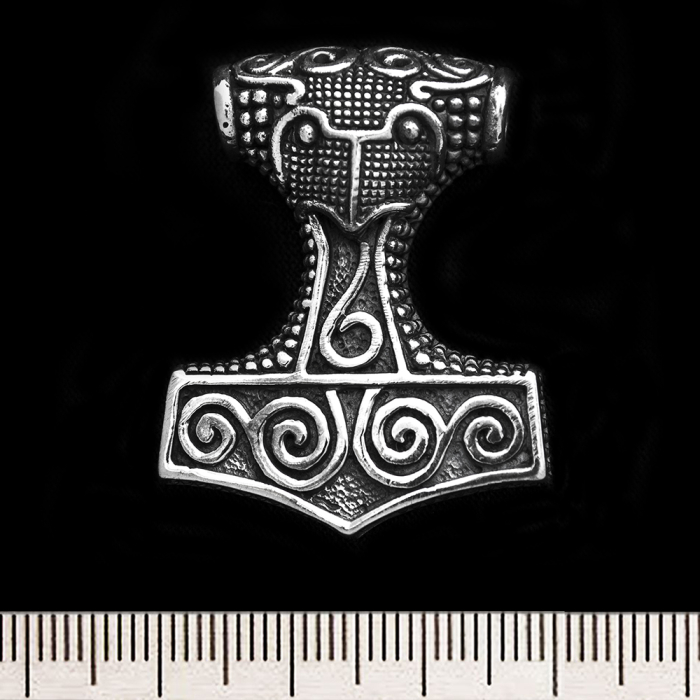 Thor's Hammer (925 Silver) Big Pendant