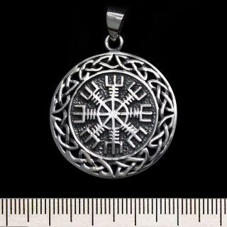 Aegishjalmur (Helm of Awe, Pattern) (925 Silver) Pendant